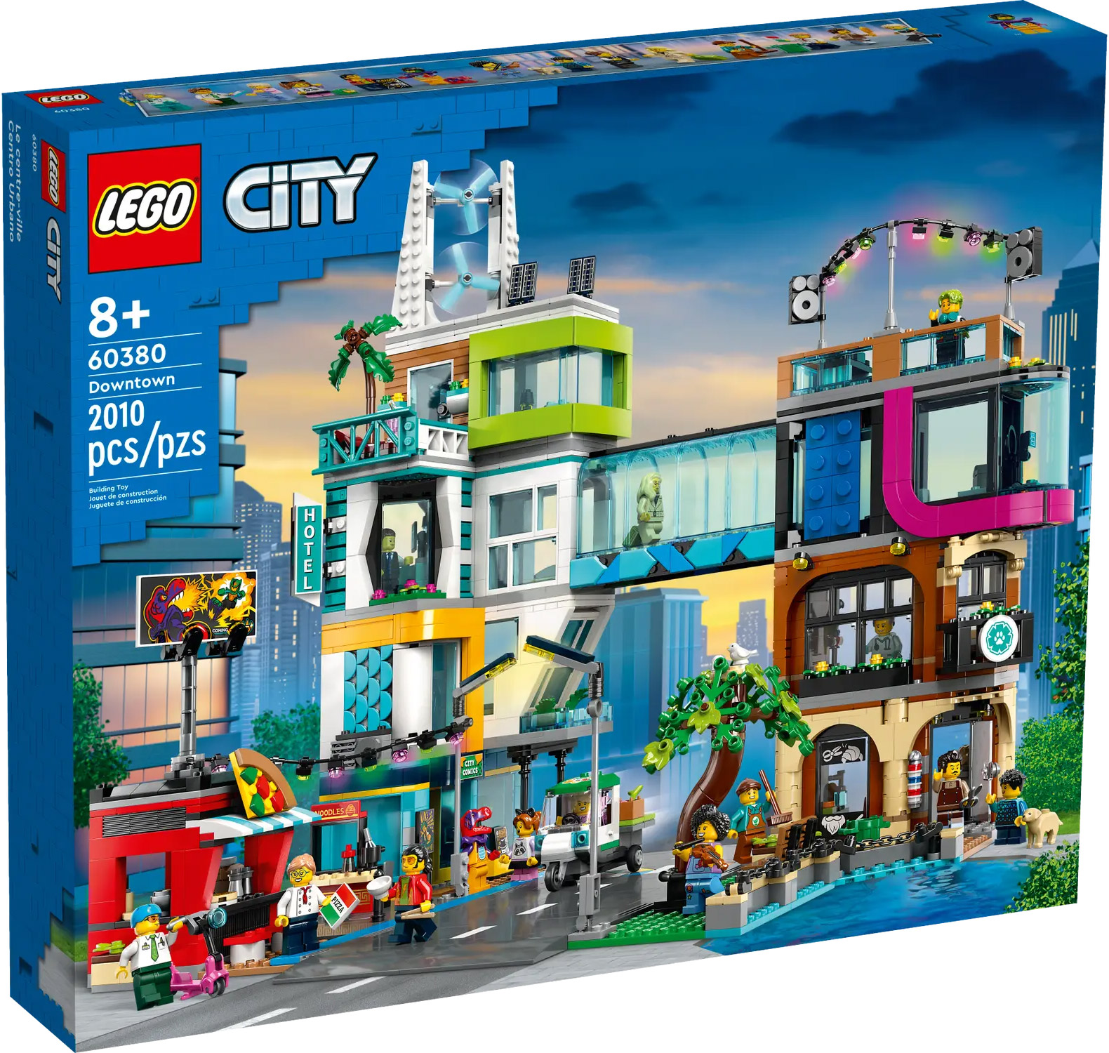 LEGO City Le centre-ville 60380 Ensemble de jeu de construction (2 010  pièces) 