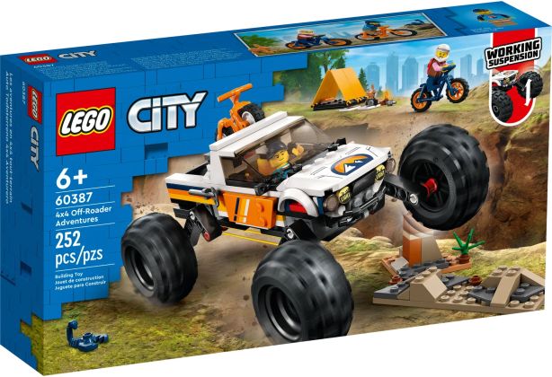 LEGO City 60387 Les aventures du 4x4 tout-terrain