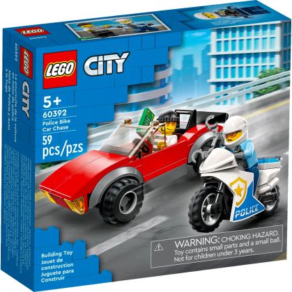 LEGO City 60392 La course-poursuite de la moto de police