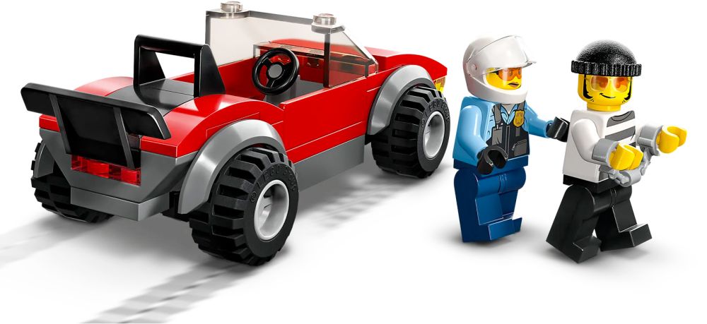 LEGO City 60392 La Course-Poursuite de la Moto de Police, Jouet Voiture de  Course et 2 Minifigurines Policiers pas cher 