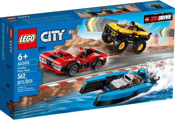 LEGO City 60395 Le pack de véhicules de course