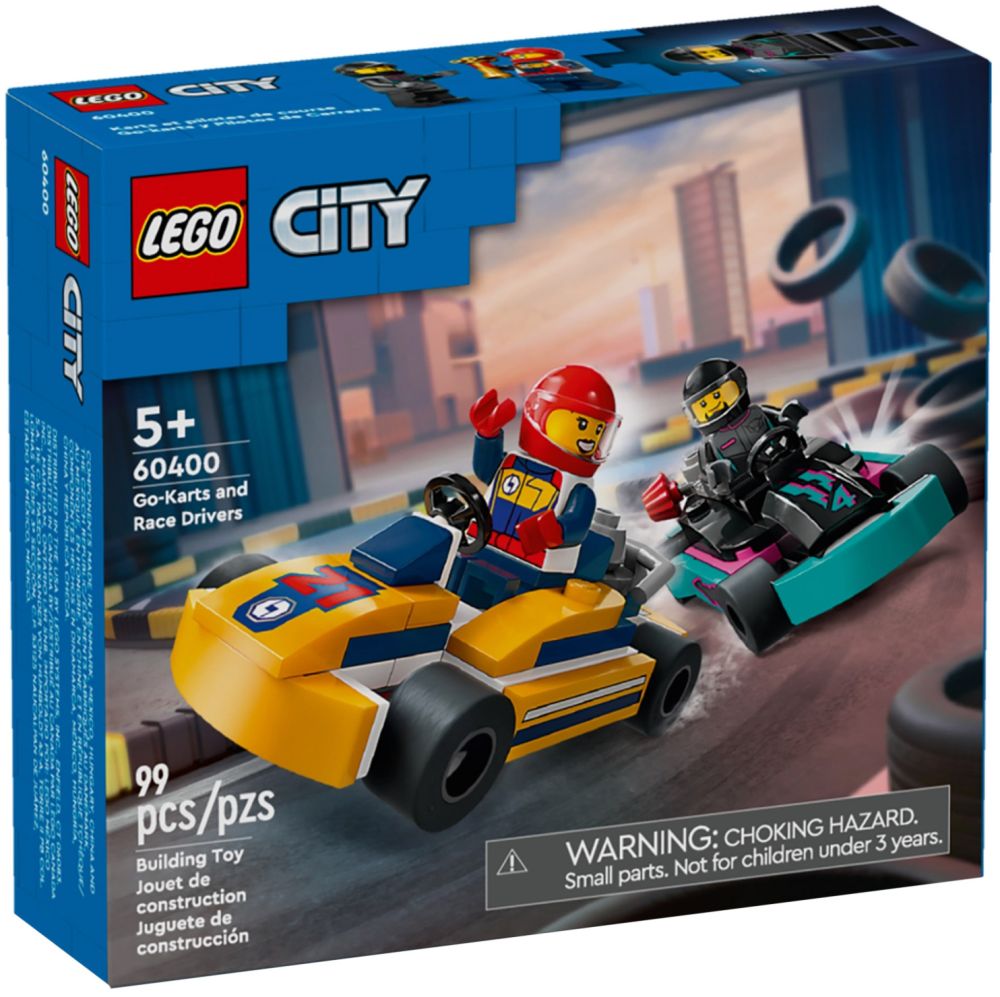 LEGO City 60400 pas cher, Les karts et les pilotes de course