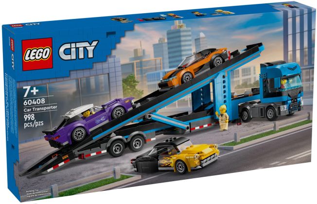 LEGO City 60408 Le camion de transport de voitures de sport