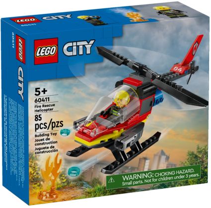 LEGO City 60411 L’hélicoptère de secours des pompiers