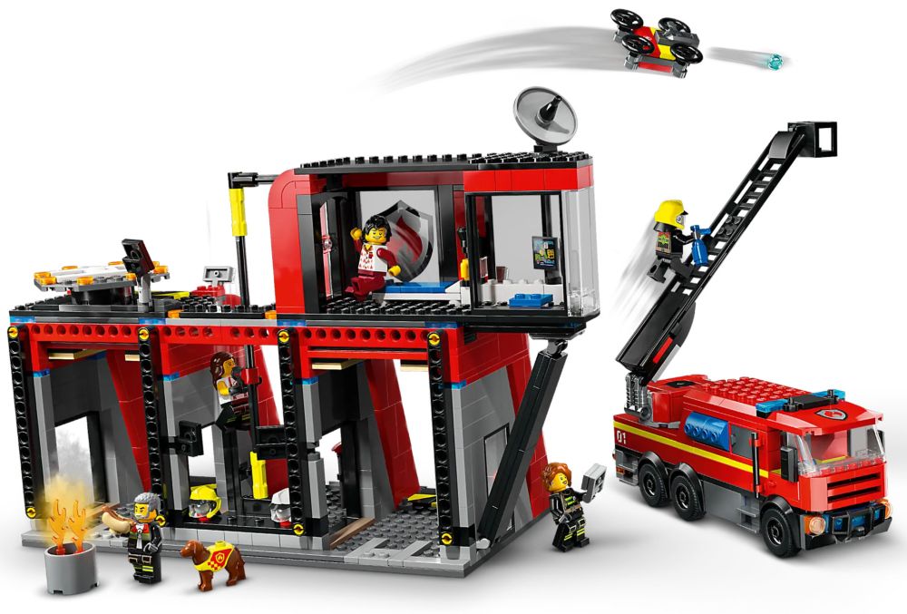 LEGO - VILLE - CASERNE DE POMPIERS | 60215 | NISB | LIVRAISON GRATUITE |  CAMION