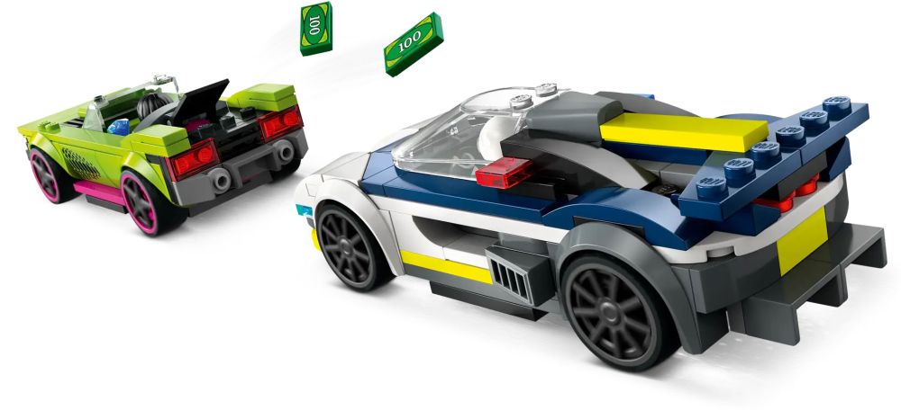 LEGO® City 60415 La course-poursuite entre la voiture de police et la super  voiture