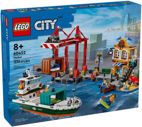 LEGO City 60422 Le port et le navire marchand