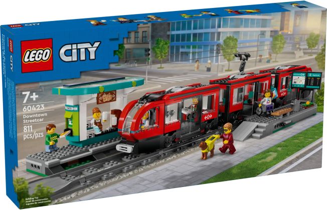 LEGO City 60423 Le tramway et la station du centre-ville