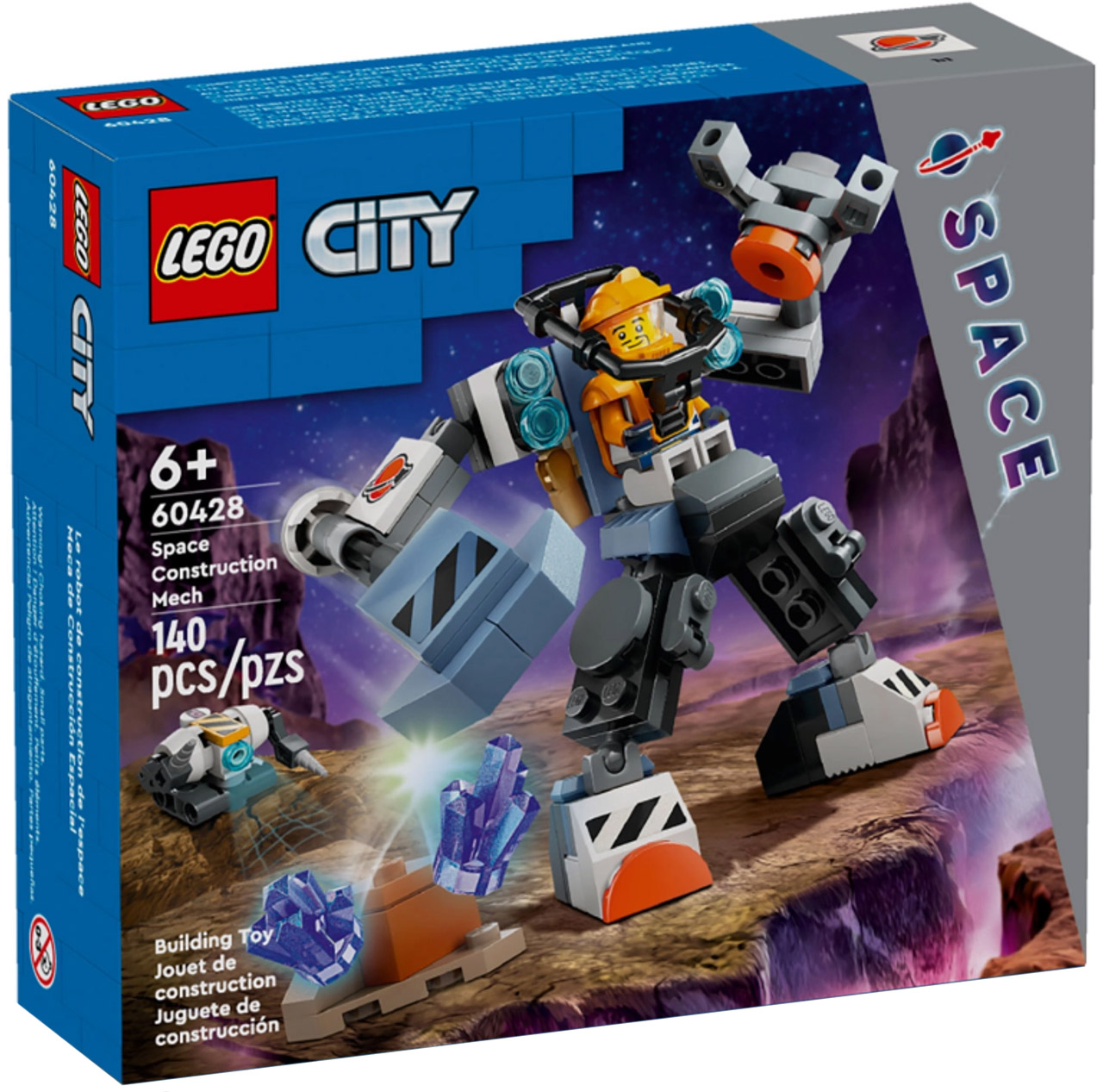 LEGO City 60428 pas cher, Le robot de chantier de l'espace