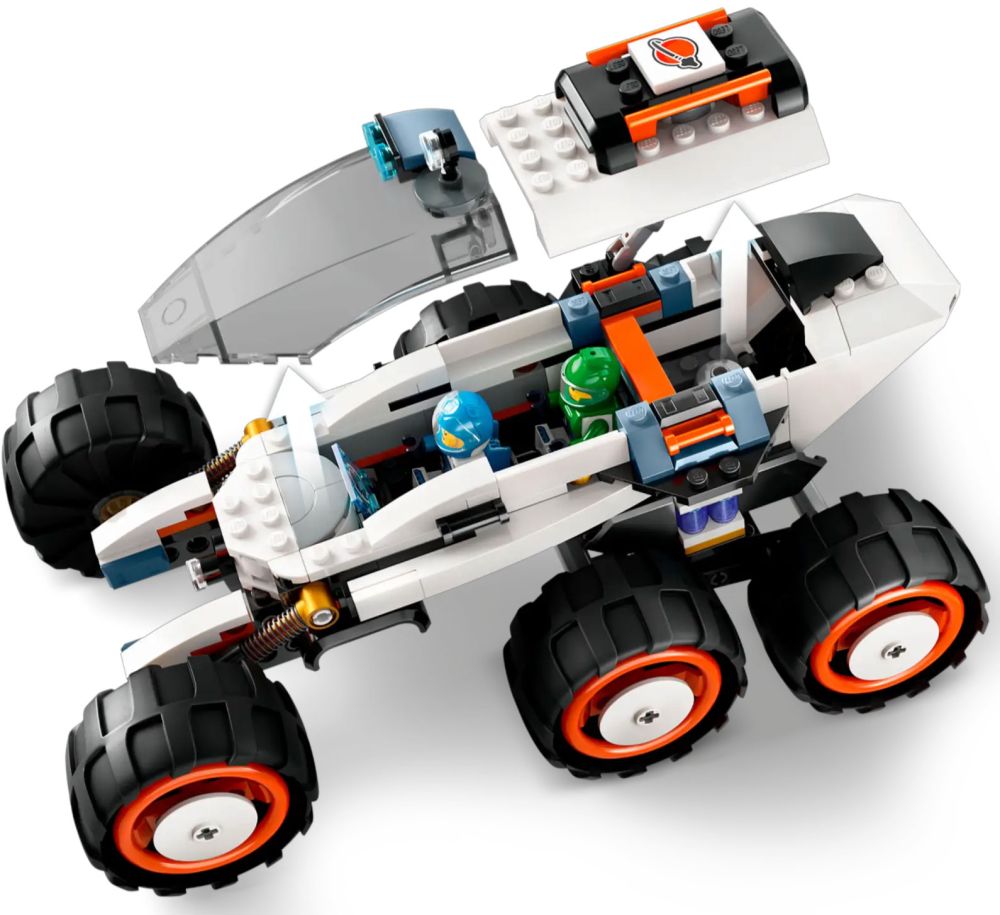 LEGO City 60431 pas cher, Le rover d'exploration spatiale et la vie  extraterrestre
