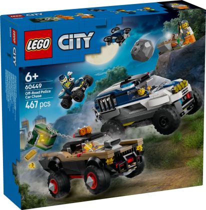 LEGO City 60449 La course-poursuite de la voiture de police tout-terrain
