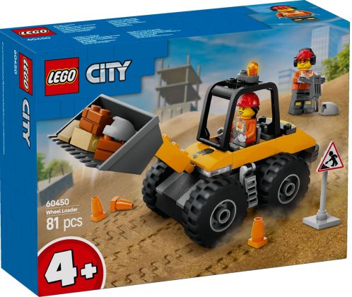LEGO City 60450 La chargeuse de chantier jaune