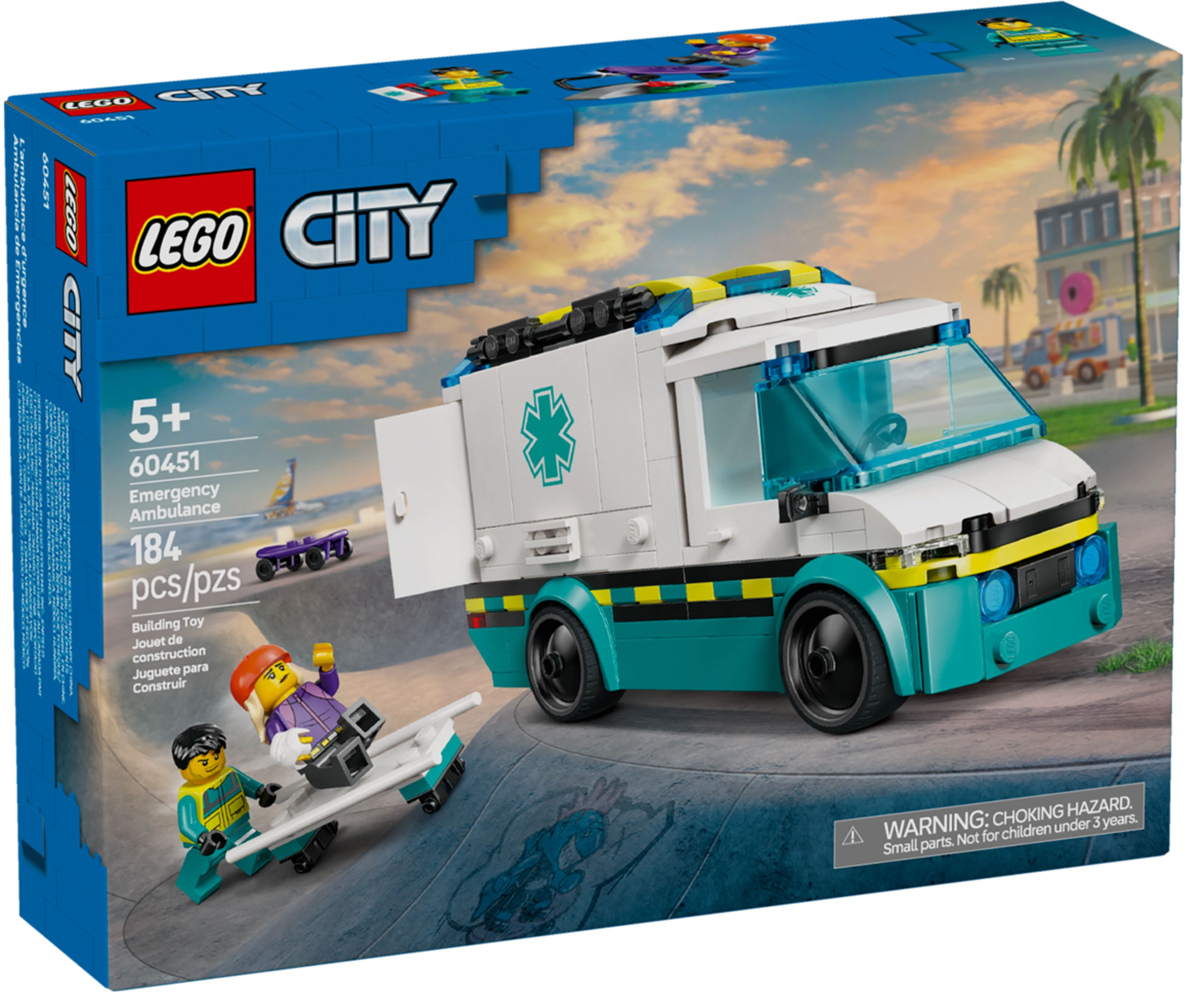 LEGO City 60451 pas cher, L’ambulance de secours