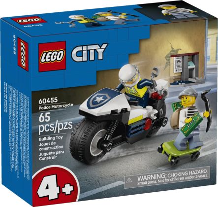 LEGO City 60455 La course-poursuite en moto de police