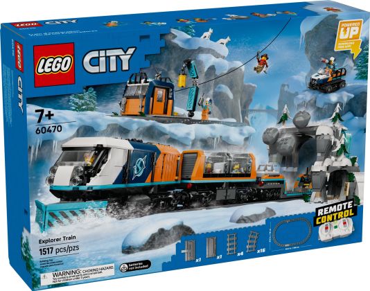 LEGO City 60470 Le train express des explorateurs en Arctique