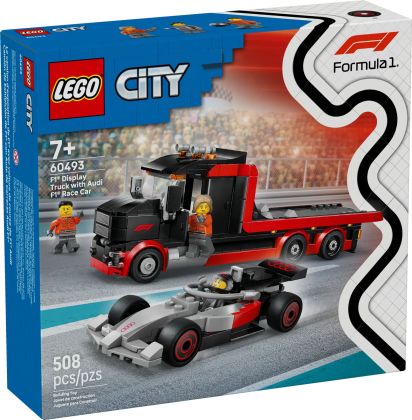 LEGO City 60493 Camion de F1 avec voiture de course de F1 Audi