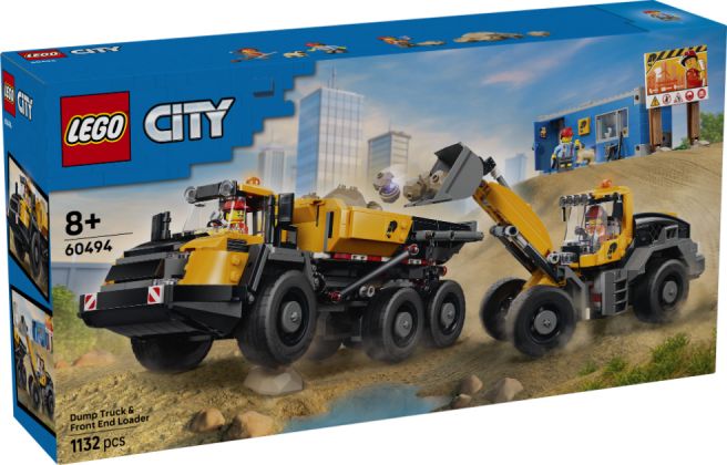 LEGO City 60494 Dump Truck & Front End Loader