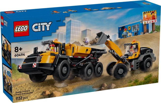 LEGO City 60494 Le camion-benne et la chargeuse frontale