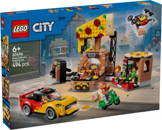 LEGO City 60496 La pizzeria et ses véhicules de livraison