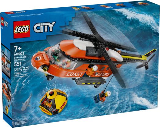 LEGO City 60503 L'hélicoptère des garde-côtes