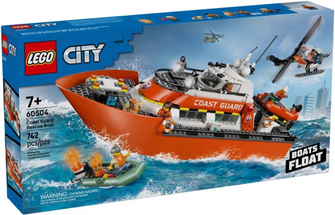 LEGO City 60504 Le bateau de sauvetage et l’hélicoptère des garde-côtes