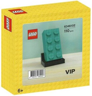 LEGO Objets divers 6346102 Brique LEGO VIP Turquoise