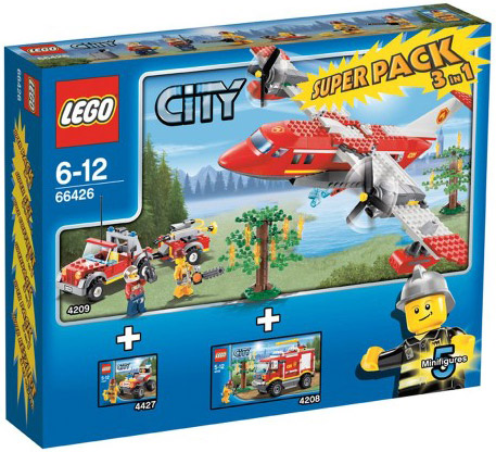 LEGO City 4209 pas cher, L'avion des pompiers