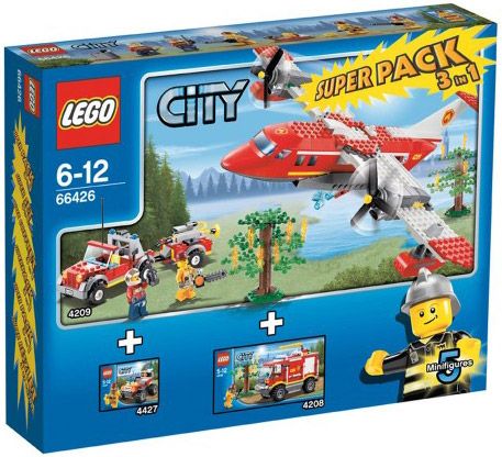 LEGO City 66426 Super Pack 3-en-1 Pompiers