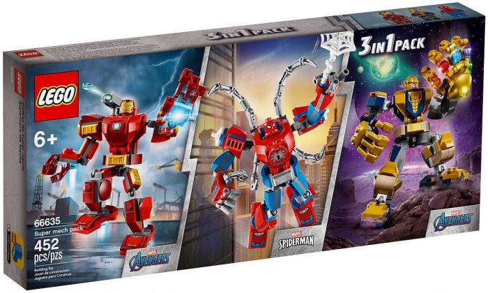 LEGO Marvel 66635 Pack de super robot 3 en 1