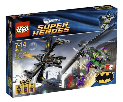 LEGO DC Comics 6863 La Bataille en Batwing au-dessus de Gotham City