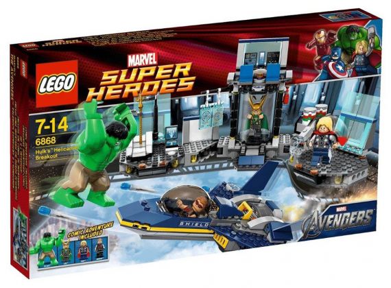 LEGO Marvel 6868 L'évasion en héliporteur de Hulk