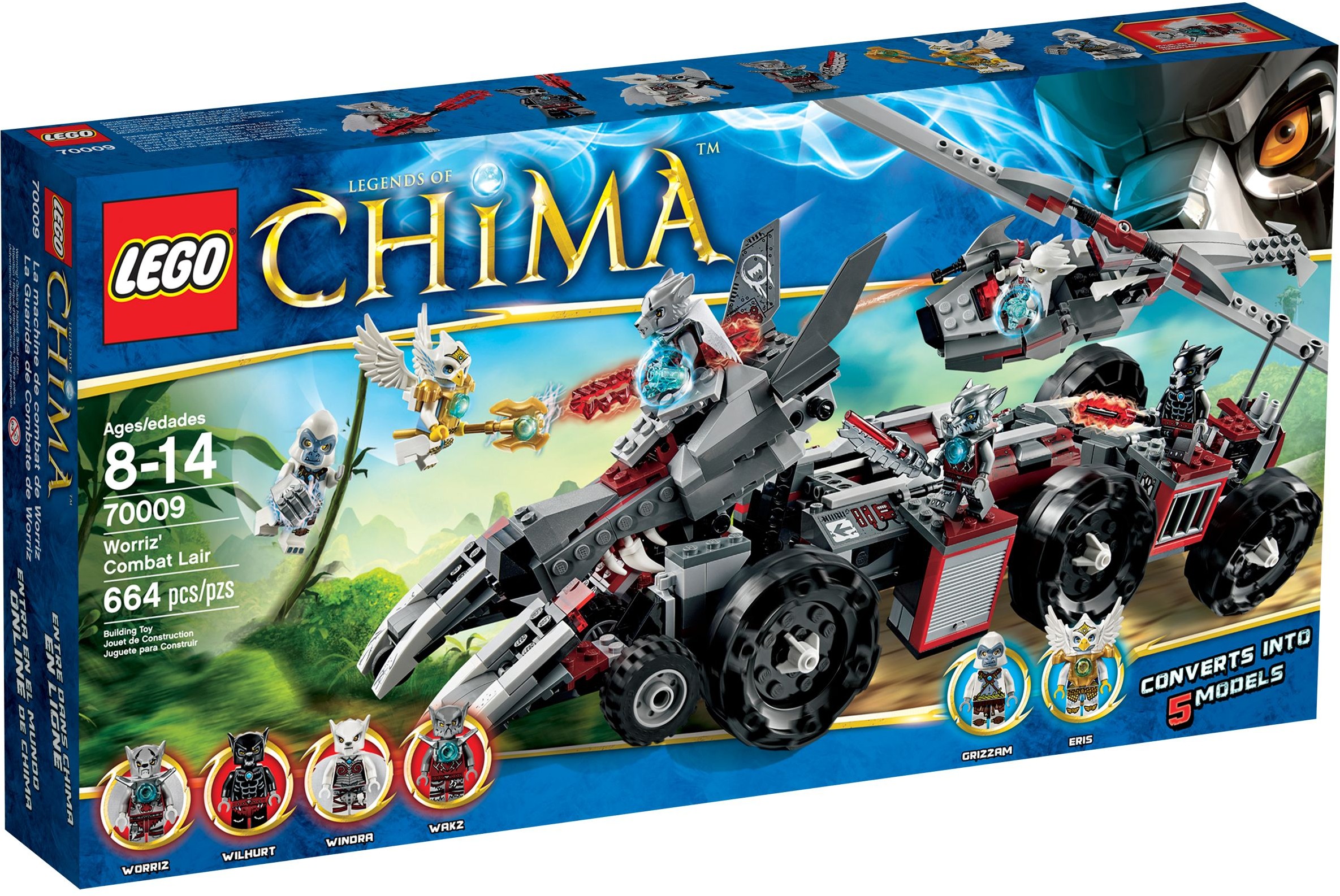 LEGO Chima 70009 pas cher, Le char de combat Loup