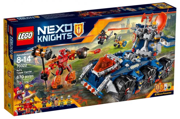 LEGO Nexo Knights 70322 Le transporteur de tour d'Axl