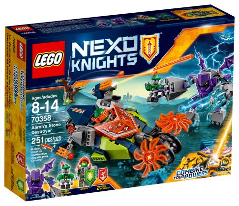 LEGO Nexo Knights 70358 Le destructeur de pierre d'Aaron