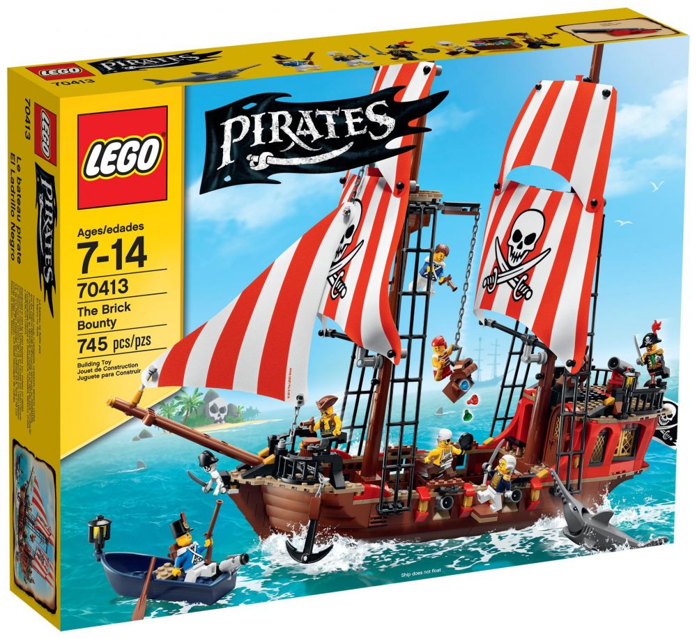 LEGO Pirates 70413 pas cher, Le bateau pirate