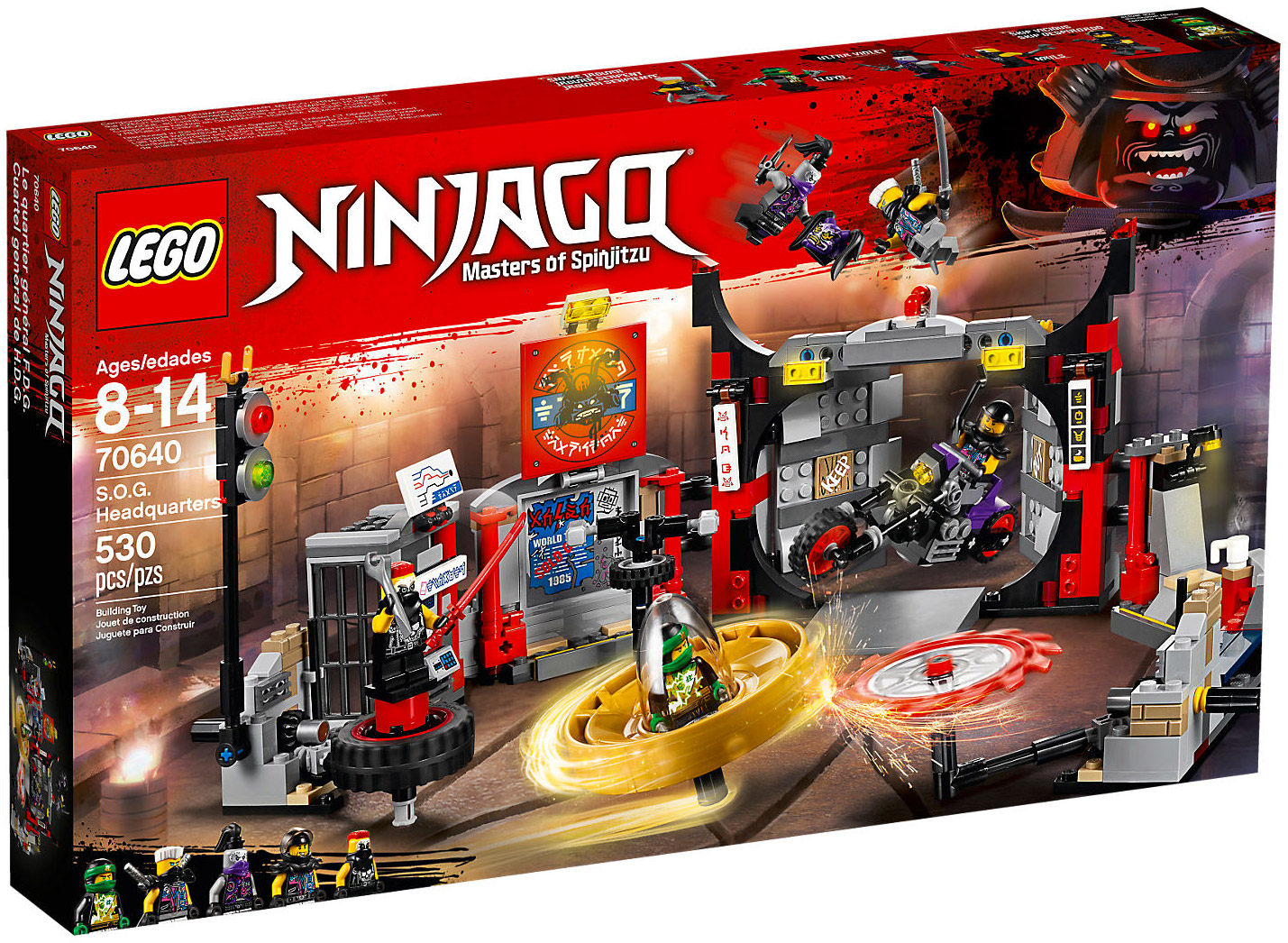 LEGO Ninjago 70640 pas cher, Le QG du Gang des Fils de Garmadon