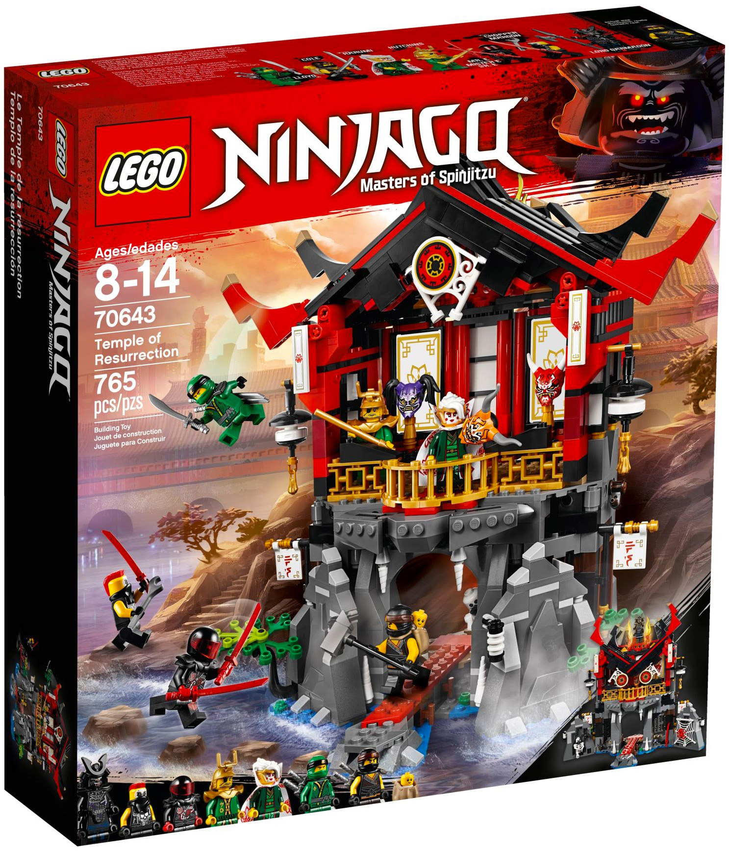 LEGO Ninjago 70643 pas cher, Le temple de la Renaissance