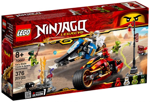 LEGO Ninjago 70667 La moto de Kai et le scooter des neiges de Zane