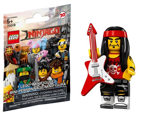 LEGO Minifigures 71019-17 Ninjago Movie - Le Rockeur qui joue de la guitare et du gong