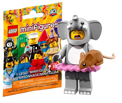 LEGO Minifigures 71021-03 Série 18 - La fille déguisée en éléphant