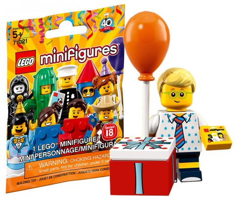 LEGO Minifigures 71021-13 Série 18 - Le garçon goûter d'anniversaire