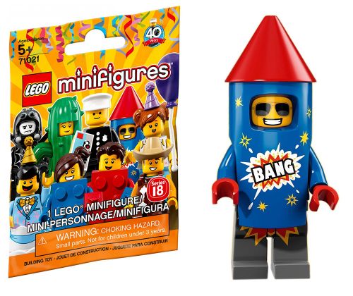LEGO Minifigures 71021-16 Série 18 - L'homme feu d'artifice