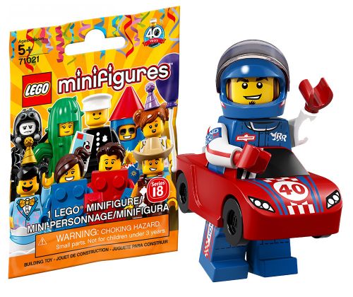 LEGO Minifigures 71021-17 Série 18 - L'homme voiture de course