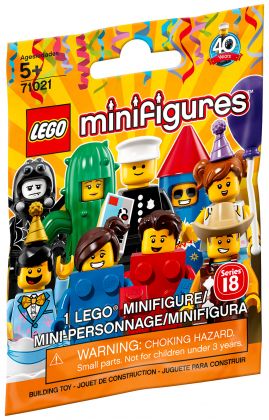 LEGO Minifigures 71021 Série 18 : Thème Fête - Sachet surprise