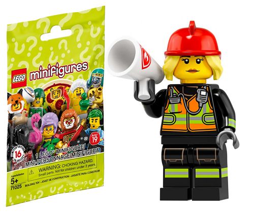 LEGO Minifigures 71025-08 Série 19 - La pompière