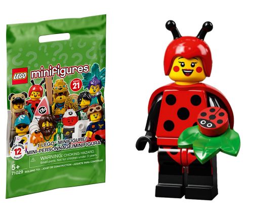 LEGO Minifigures 71029-04 Série 21 - La fille en costume de coccinelle