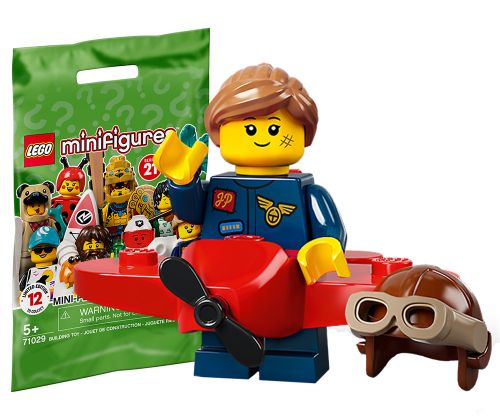 LEGO Minifigures 71029-09 Série 21 - La fille en costume d'avion