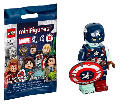 LEGO Minifigures 71031-09 Marvel Studios - Captain America zombie