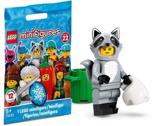 LEGO Minifigures 71032-10 Série 22 - La fan déguisée en raton laveur