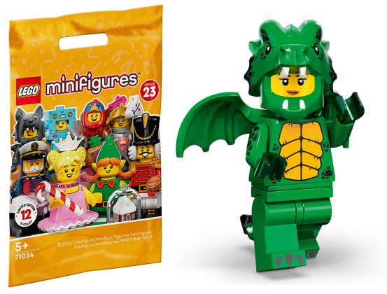 LEGO Minifigures 71034-12 Série 23 - Le costume du dragon vert